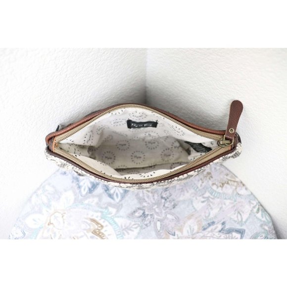 NEW Myra Bag VINTAGE Canvas Wristlet Pouch Makeup - Picture 4 of 10